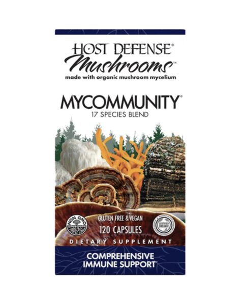Host Defense MyCommunity 17 rūšių grybienos formulė 120 vnt.