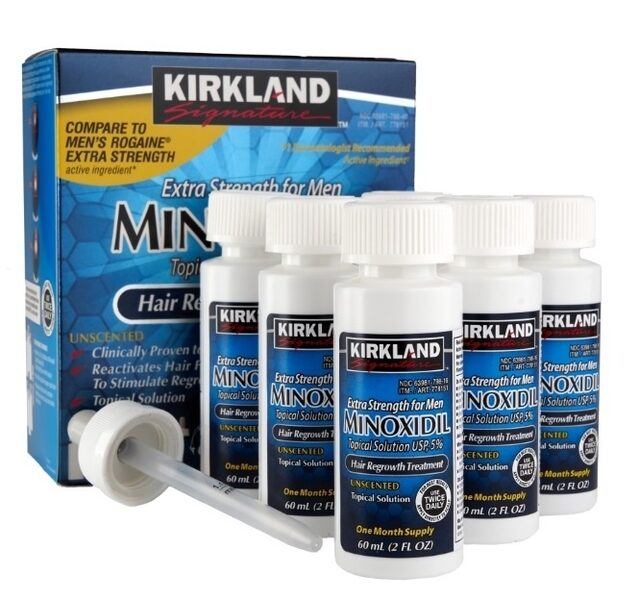 Kirkland Minoxidil 5% tirpalas plaukų augimui 6 vnt.